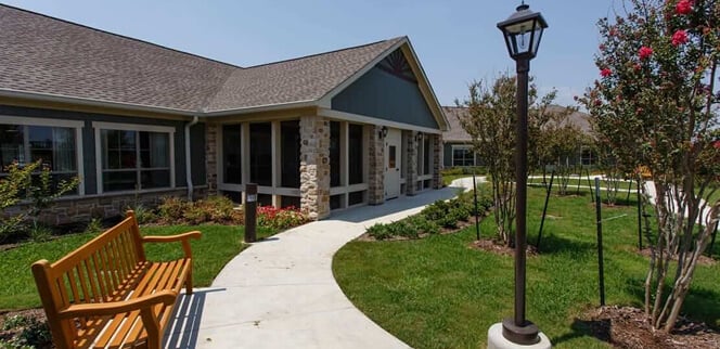 Courtyard in Main Street Nursing Home