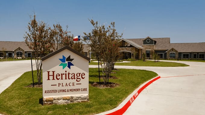 Outdoor Front Entrance of Memory Care Facility